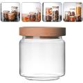 Glass Storage Jar Transparent Glass Food Storage Jar (9x9x10cm)