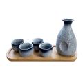 1 Set Japanese Style Ceramics Sake Cup Sake Pot Retro Sake Set
