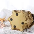 Retro Six-sided Skull Jewelry Box Golden Jewelry Storage Dust Box