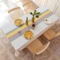 Cotton and Linen Tablecloth Decoration Wedding Table Cloth Yellow