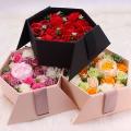 Artificial Flowers Flower Paper Box Soap Flower Packing Set Pink