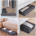 2 Pcs Large Under Bed Storage Bag,foldable Storage with Clear Window