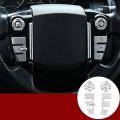 Car Steering Wheel Button Cover for Land Rover Discovery 4, 10 Pcs
