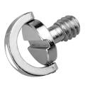 5 Pack 1/4inch Quick Release Plate D-ring D Shaft Qr Screw Adapter