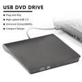 External Cd Dvd Drive with Case Usb 3.0 for Macbook Air Pro Laptop Pc