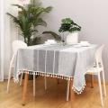Farmhouse Tablecloth ( 55 X70inch), Dust-proof Outdoor with Tasse