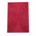 10pcs/set Carved Butterflies Invitation Card for Wedding: Red