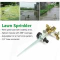 2pcs Metal Pulsating Sprinkler Watering Sprinklers for Lawn Garden