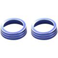 Air Condition Knob Cover Trims, for Civic 2016 2017 2018 2019 (blue)