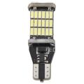 6pcs T15 Error Free 4014 45smd Highlighting Brake Light Bulb Dc12v