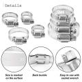 60-piece Hose Clamp Set, 7 Sizes Hose Clamps, Hose Ties, for Pipes