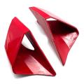 2pcs Red Motorcycle Wing Protector Fairing Winglets Fin Trim Cover