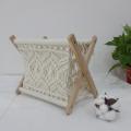 Boho Magazine Holder, Towel Storage Basket, Rustic Home Bedroom Decor