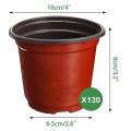 Seed Pots,130 Pcs Succulent Nursery Pots 10 Cm for Gardener Brick Red