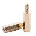 50 Pcs M3 3mm Male Female Brass Pcb Spacer Hex Stand-off Pillar 20mm