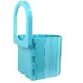 Portable Toilet Folding Commode Porta Potty Car Toilet Blue