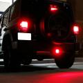 2 Inch Trailer Truck Hitch Towing Receiver Cover Smoked Lens 15 Led