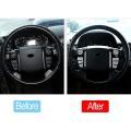 Car Steering Wheel Button Cover for Land Rover Discovery 4, 10 Pcs