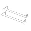 17-inch Stainless Steel Wine Glass Rack, for Kitchen,2 Pcs