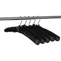 15 Inch Large Satin Padded Hangers,silk Hangers (black,5 Pack)