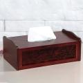 Wooden Rectangle Tissue Box Cover Carved Tissue Box Home Storage Box