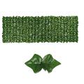 2x Artificial Sweet Potato Leaf Fence, for Outdoor Decoration, Garden