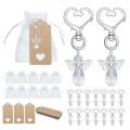 30pcs Angel Keychain Souvenir Favor Gifts Set with Tag Drawstring Bag