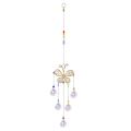 Hanging Crystal Suncatcher Ornaments with Butterfly Decor Rainbow