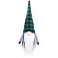 Plaid Christmas Faceless Doll Nordic Wind Elf Dwarf for Holidays B
