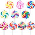 Colorful Lollipops Clay Pendant Candy Lollipop Charms(30 Pieces)