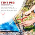 6 Packs Outdoors Tent Stakes Pegs,tent Pegs Canopy Stakes Tent Peg