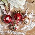 4pcs Elk Scene Layout Decor Christmas Tree Pendants Hanging Ball A