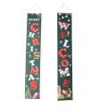 Merry Christmas Banner for Outdoor Indoor Porch Wall Hanging Banner