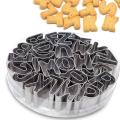 Stainless Steel Alphabet Letter Cookie Cutters Mold Biscuit Number