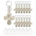 20pcs Baptism Favor Keychain Key Ring with Bag for First Communion