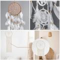 12 Pieces Wooden Bamboo Floral Hoop Set Macrame for Diy Wreath Decor