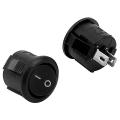 2x On/off Self Latching Press Buttons Rocker for Car Auto Boat Black