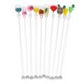 10pcs Cocktail Drink Mixing Stick Set Supplies Swizzle Stirrer