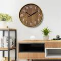 Silent Wood Grain Wall Clock, 3d Retro Wall Clock for Fashion/living