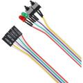 3pcs Computer Case Atx Power On Off Reset Switch Cable With