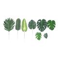 68 Pieces 8 Kinds Monstera Leaves , Artificial Palm Leaves with Stem
