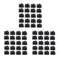 20pcs Black Plastic Cable Clamps Self Car Cable Clips Wire Organizer