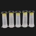 50pcs Bee Queen Cages Plastic Protective Cover Rearing Bees Tools