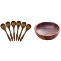 Small Wooden Spoons,6 Pcs 5.3 In Natural for Eating,condiments Mixing