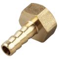 8mm Hose Brass Straight Barb Barbed Connector 3/8" Pt Female Thread