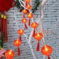 Red Lantern Usb Led Light String Christmas Battery Decoration
