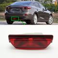 Car Rear Bumper Middle Fog Light without Bulb for Mazda 3 Axela 14-16