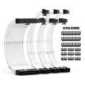 Psu Cable Extensions Kit 30cm with Cable Combs for Atx Power