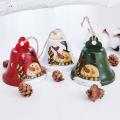 Retro Made Of Bells Pendant Iron Bell Doorknob Decor Christmas Tree A
