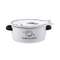 Japanese Household Noodle Bowl Ceramic Soup Bowl with Handle-b